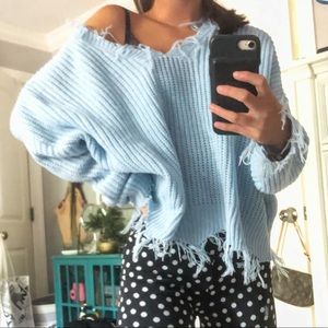 Blue sweater